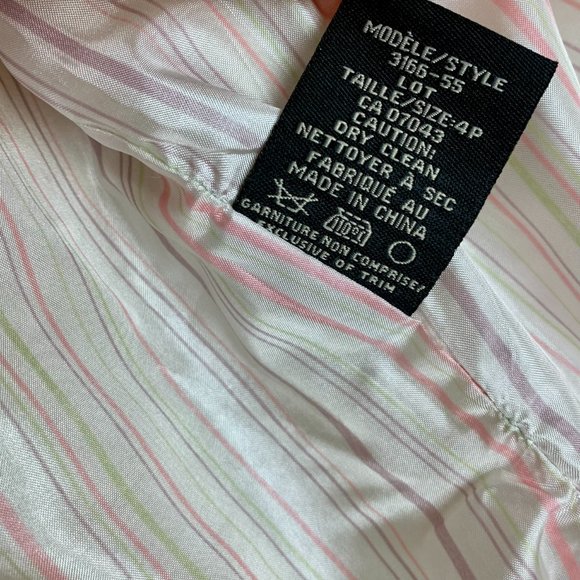 2/$25 - VINTAGE 90s Yellow Buttoned Blazer by Simply Manakin - Picture 8 of 10